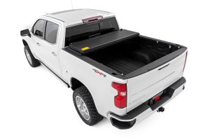 GMC Sierra 1500 Hard Low Profile Bed Cover - Rough Country - Tri-Fold - '19-'24